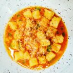 Granchio Blu: gnocchetti con brodetto cacio e pepe ristorante Vivenz Levane Montevarchi