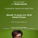 Pronti per uno show cooking con Rubina Rovini? A Firenze giovedì 14 marzo